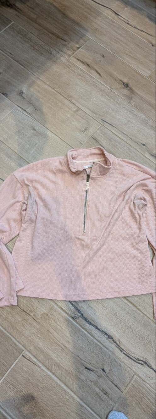 O'Neill Dusty Pink Half-Zip Cowl Sweater